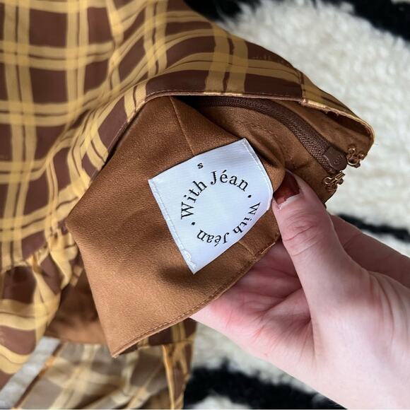 With Jean Tulip Plaid Halter Top in Cher - Picture 8 of 8